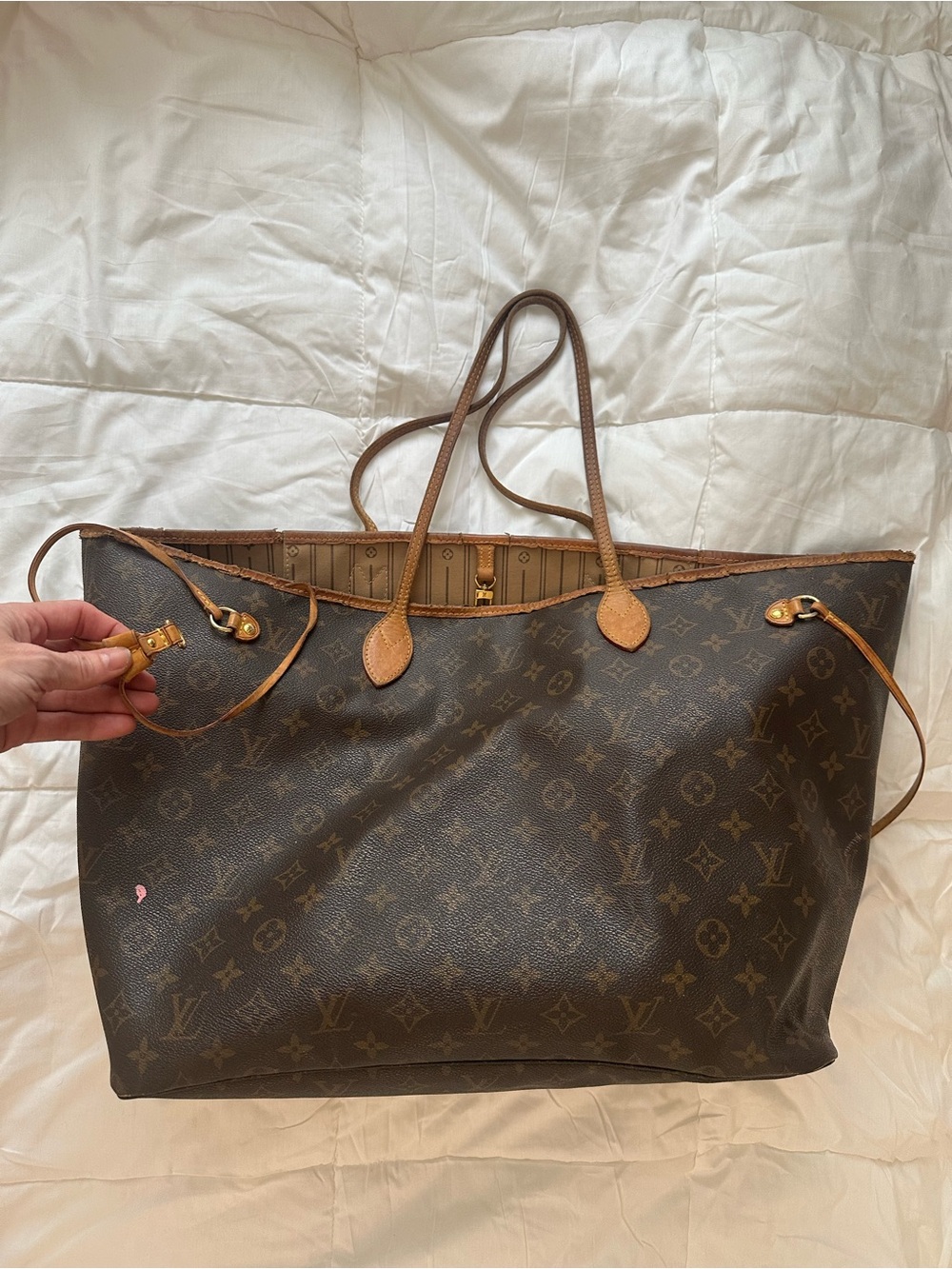Louis Vuitton Brown Monogram Neverfull GM Canvas Tote - Picture 3 of 8